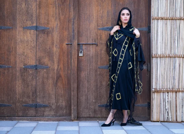 Elegant navy abaya